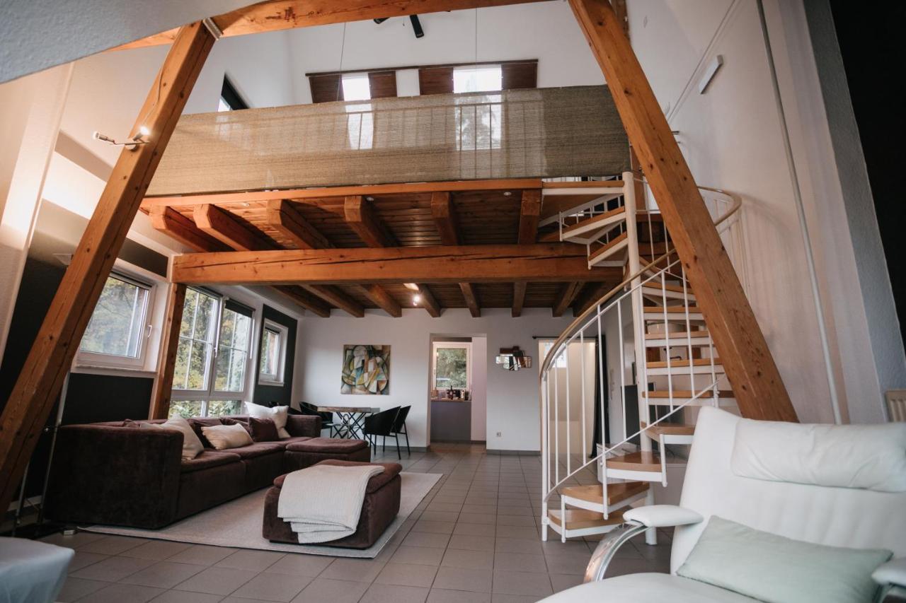 שוואבאך Eigenes Maisonettehaus In Idyllischer Lage Mit Balkon, Nahe Messe, 24H Self-Check In, Gratis Parken מראה חיצוני תמונה